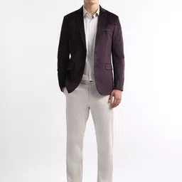 Arrow Notched Collar Single Breasted Blazer image 2