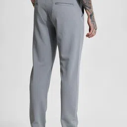 Snitch Men Grey Mid-Rise Slim Fit Trouser image 5
