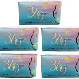 airiz Large 360 Protect 275mm Night Use 8pc Sanitary Pad pack of 5 Sanitary Pad-picture-26