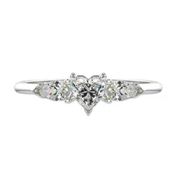 VALANOVA Women Sterling Silver Plated With Gold & Certified Lab Grown Diamond Ring 0.52cts-picture-10