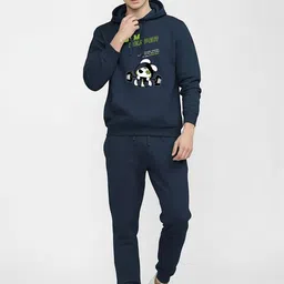 SLOWLORIS Men Printed Hooded Sweatshirt image 5