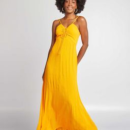 KIABI Women Tie-Ups Detail A-Line Backless Maxi Dress-picture-36