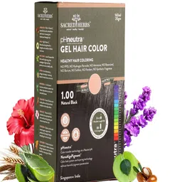 SACRED HERBS pH Neutra Semi Permanent Natural Gel Hair Color- 180ml-Natural Black-1.00-image-18