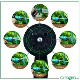 cinagro 0.5 inch with 8-mode Spray Tap Adapter & 3 Clamps Hose Pipe image 4