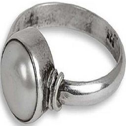 GenZcomplex Silver-Plated Brass Pearls Finger Ring-picture-2