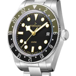 TORNADO LUMINA DATE JUST Men Bracelet Style Straps Analogue Watch T24006-SBSBH image 3