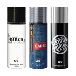 CFS Set Of 3 Long Lasting Deodorant Body Spray 200 ml Each image 1