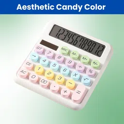 sacro Desktop Calculator, 12-Digit Large LCD and Large Buttons for Office, Homes W200 Basic Calculator-picture-13