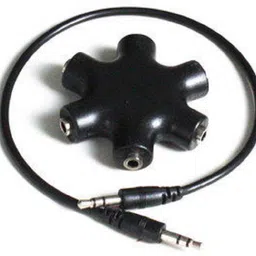 Triangle Ant Black ™5 Way 3.5mm Jack Multi Headphone Earphone Audio Aux Splitter Phone Converter image 4