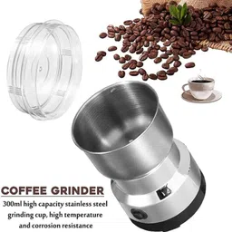 craft fair Nima Mini Mixer Grinder for Kitchen Easy-to-Use Electric Spice Coffee Grinder 200 W Mixer Grinder image 2