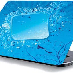 qth FLORAL LAP-4314 VINYL Reusable Laptop Skin Compatible for 15.6 inch-picture-17
