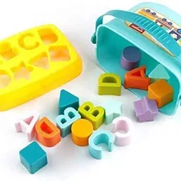aesgop Stacking Blocks Alphabet & Color Shape Sorting Early Educational Toddlers Toy image 5