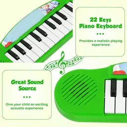 toyporium Portable Electronic Keyboard Piano Attractive Musical Toys for Kids (Green) image 4