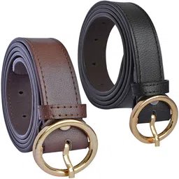 metronaut Women Formal Multicolor Synthetic Belt image 1