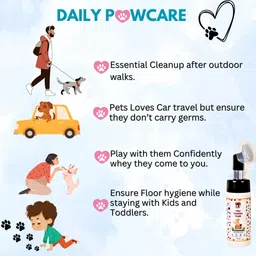 heartie Waterless Paw Cleaner for Dogs & Cats – With Aloe Vera, Tea Tree & Eucalyptus Anti-Inflammatory, Anti-fungal, Anti-itching, Anti-microbial Fresh Cat, Dog Shampoo image 5