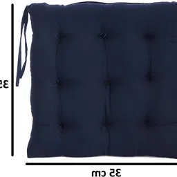 amak inc Microfibre Solid Chair Pad Pack of 6 image 3