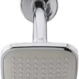bathbliss 4x4"Inch Galaxy Silver ABS Shower with 9"Inch S.S Round Shower Arm (Set of 1) Fixed Mount image 3