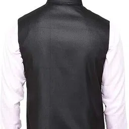 pukhtoon Solid Men Waistcoat image 2