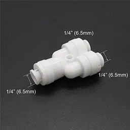 morning star technology RO /uv Water Purifiers Three Way Y- Union Connector Suited for all type of ro 1/4" x 1/4" x 1/4" Quick Connect Push Fit for RO Service Spare Part ( Pack of 05 ) Hose Connector image 3