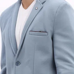 showoffff Men Solid Single Breasted Casual Blazer image 5