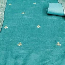 Panzora Embroidered Unstitched Dress Material image 3