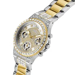 GUESS Women Embellished Dial & Bracelet Style Straps Analogue Watch GW0320L7 image 2