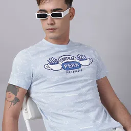 Free Authority Men Friends Printed Regular Fit T-shirt image 1