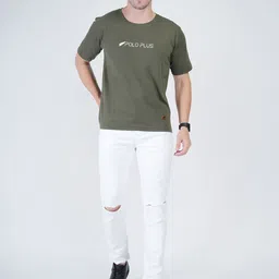 Polo Plus Men Typography Printed Bio Finish T-shirt image 5