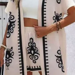 Routes by All About You Printed Shawl Neck Blazer With Short Co-Ords image 3