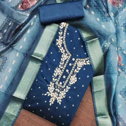 SAINOOR Semi-Stitched Dress Material-picture-37