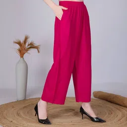 Vivika Women Regular Straight Fit Ethnic Palazzos image 5