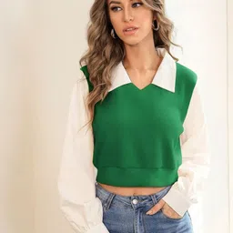 Stylecast X Slyck Shirt Style Crop Top-picture-24