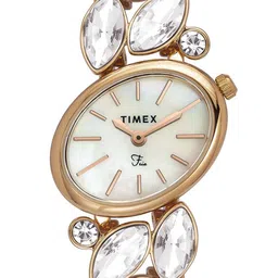 Timex Women Mother of Pearl Dial Analogue Watch TWEL20902 image 5