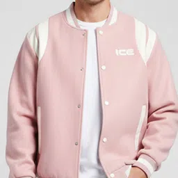 Mast & Harbour Men Solid Long Sleeves Varsity Jacket image 4