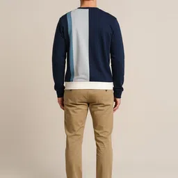 Octave Men Colourblocked Sweatshirt image 4