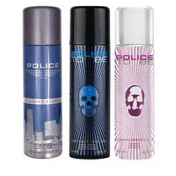 Police Set of 3 Deo - Men Light Blue + To Be Woman + To Be Or Not To Be - 200 ml Each-picture-44