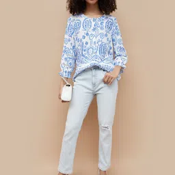 Fame Forever by Lifestyle Floral Printed Bell Sleeves Top image 4