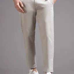British Club Men Smart Slim Fit Low-Rise Cotton Chinos-image-78