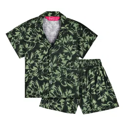 TILISM Boys Printed Short Sleeves Pure Cotton Shirt With Shorts-picture-55