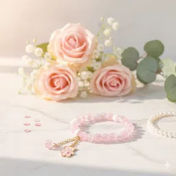 PUFFSMART Women Artificial Beads Elasticated Bracelet image 3