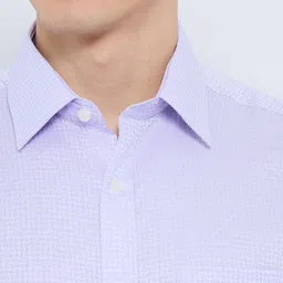 Park Avenue Men Regular Fit Structure Pattern Pure Cotton Formal Shirt image 4