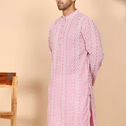 Jompers Men Embroidered Chikankari Kurta image 2