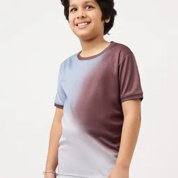 UMILDO Boys Dyed Round Neck T-Shirt With Shorts image 3