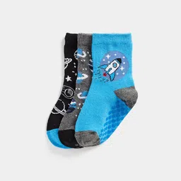 mothercare Boys Pack Of 3 Printed Ankle-Length Socks-picture-43