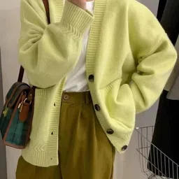 StyleCast Women Solid V-Neck Long Sleeve Cardigan-picture-38