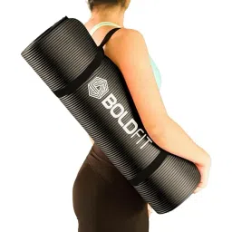 Boldfit Yoga Mats for Women and Men NBR Material with Carrying Strap, Extra Thick Exercise Mats for Workout Yoga Mat for Women for Workout, Yoga, Fitness, Exercise Mat Anti Slip Yoga Mats-image-2