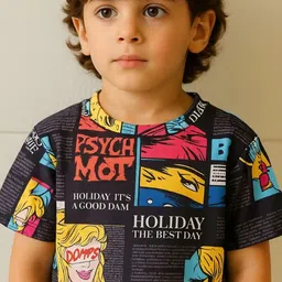 Sagar Impex Boys Printed T-shirt with Trousers image 2