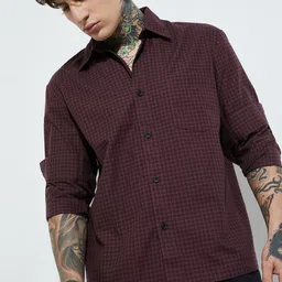 max Men Checked Spread Collar Casual Shirt-picture-49
