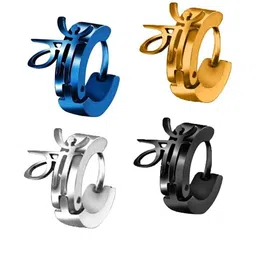 HOUSEOFTRENDZZ Contemporary Half Hoop Earrings-picture-19