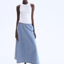 H&M Denim Midi Skirt-picture-38